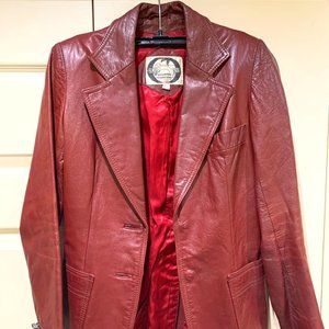 Awesome vintage leather blazer